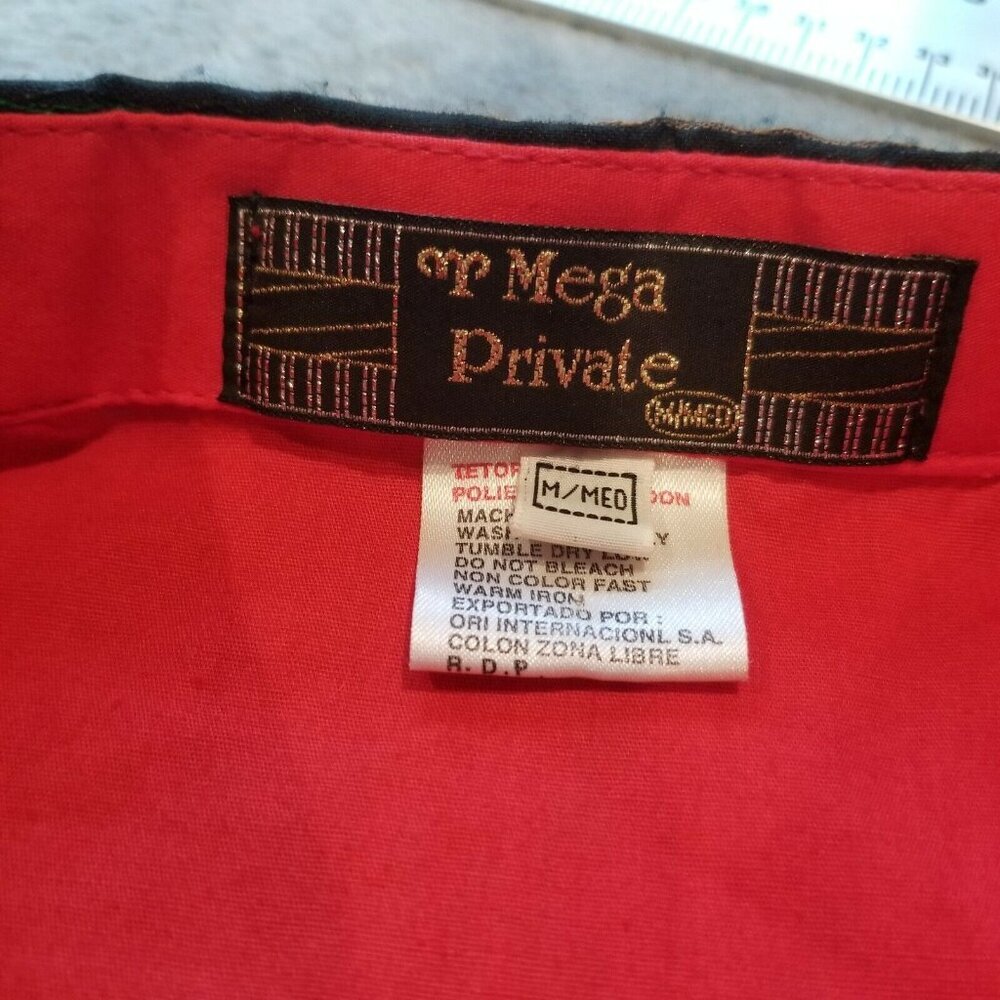 Mega Private Womens Medium Bird Patchwork Button … - image 3